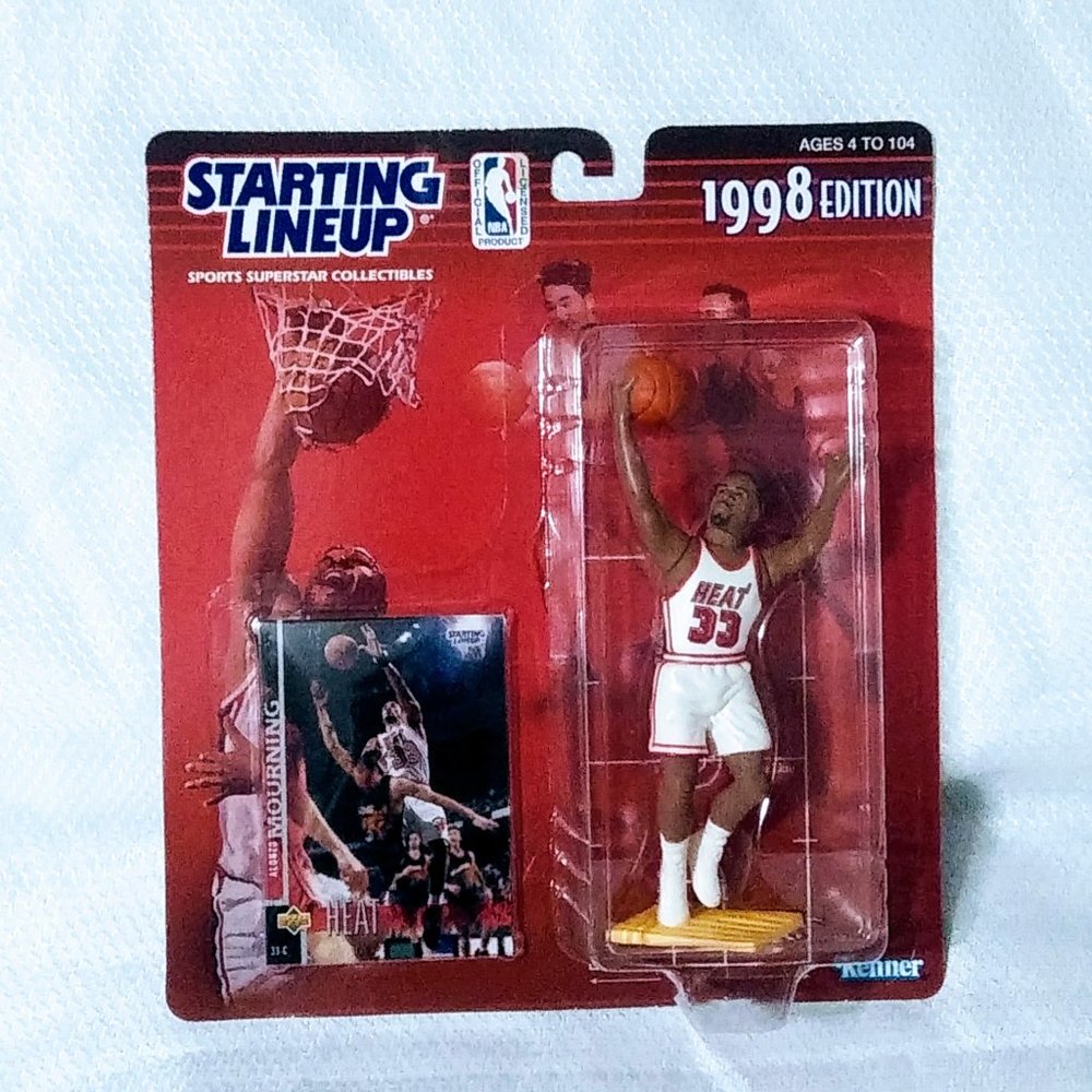 Alonzo Mourning 1998 Kenner Starting Lineup NBA Miami Heat Basketball